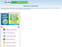 Tablet Screenshot of chemdryoflaketahoe.com